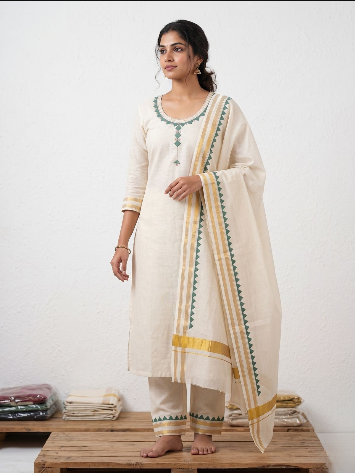 Pure Handloom Banarsi Chanderi Silk