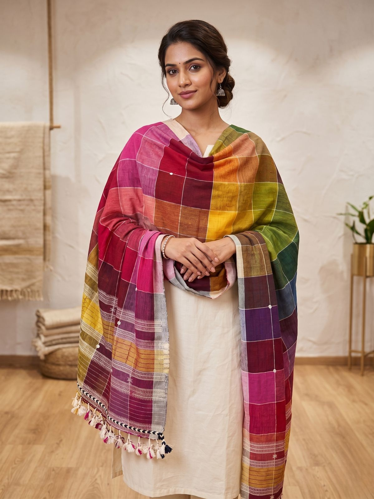 Pure Handloom Cotton Stole